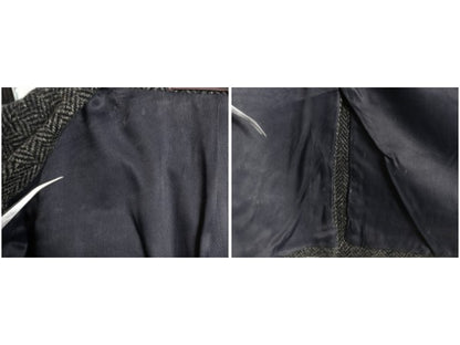 60s ハリスツイード テーラード ジャケット メンズ M 程/ ヴィンテージ ブレザー ヘビーウェイト ウール ツイード ヘリンボーン ストライプ