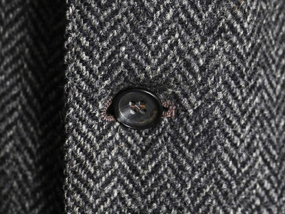 60s ハリスツイード テーラード ジャケット メンズ M 程/ ヴィンテージ ブレザー ヘビーウェイト ウール ツイード ヘリンボーン ストライプ