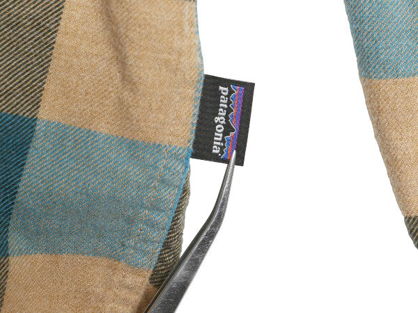 パタゴニア ロングスリーブ フィヨルド 長袖 フランネル シャツ メンズ XL 17年製 ブロック チェック ネルシャツ 長袖シャツ マルチカラー