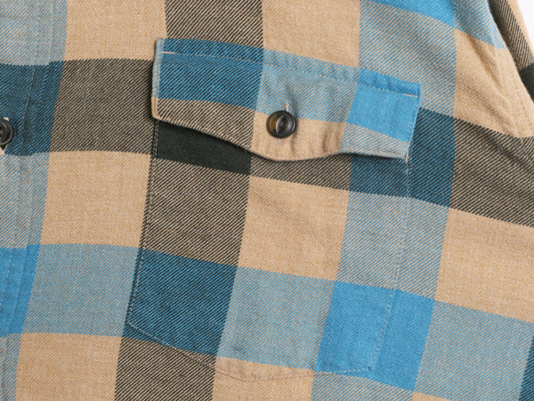 パタゴニア ロングスリーブ フィヨルド 長袖 フランネル シャツ メンズ XL 17年製 ブロック チェック ネルシャツ 長袖シャツ マルチカラー