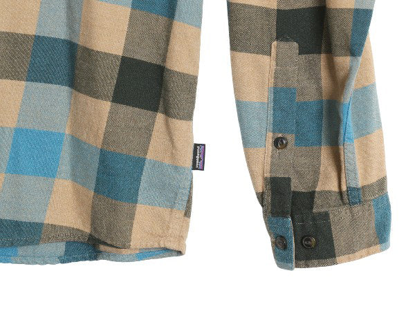 パタゴニア ロングスリーブ フィヨルド 長袖 フランネル シャツ メンズ XL 17年製 ブロック チェック ネルシャツ 長袖シャツ マルチカラー