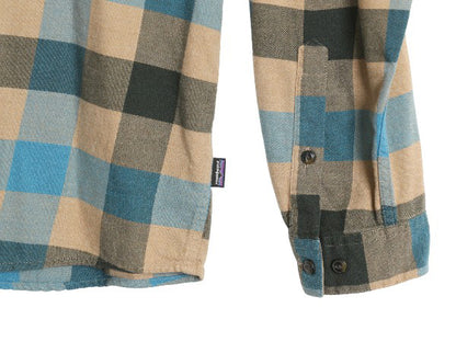 パタゴニア ロングスリーブ フィヨルド 長袖 フランネル シャツ メンズ XL 17年製 ブロック チェック ネルシャツ 長袖シャツ マルチカラー