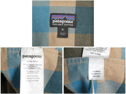 パタゴニア ロングスリーブ フィヨルド 長袖 フランネル シャツ メンズ XL 17年製 ブロック チェック ネルシャツ 長袖シャツ マルチカラー