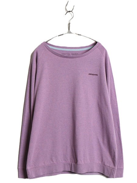 US企画 パタゴニア 両面 プリント 長袖 Tシャツ レディース L / 19年製 アウトドア ロンT カットソー グラフィック アート バックプリント