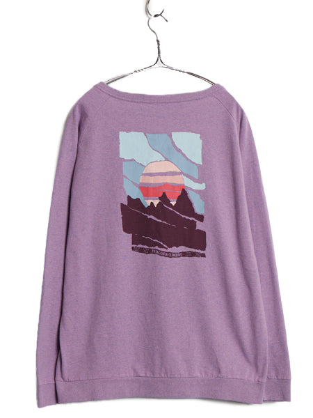 US企画 パタゴニア 両面 プリント 長袖 Tシャツ レディース L / 19年製 アウトドア ロンT カットソー グラフィック アート バックプリント