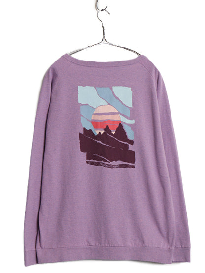 US企画 パタゴニア 両面 プリント 長袖 Tシャツ レディース L / 19年製 アウトドア ロンT カットソー グラフィック アート バックプリント
