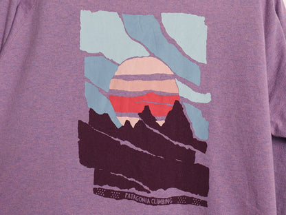 US企画 パタゴニア 両面 プリント 長袖 Tシャツ レディース L / 19年製 アウトドア ロンT カットソー グラフィック アート バックプリント