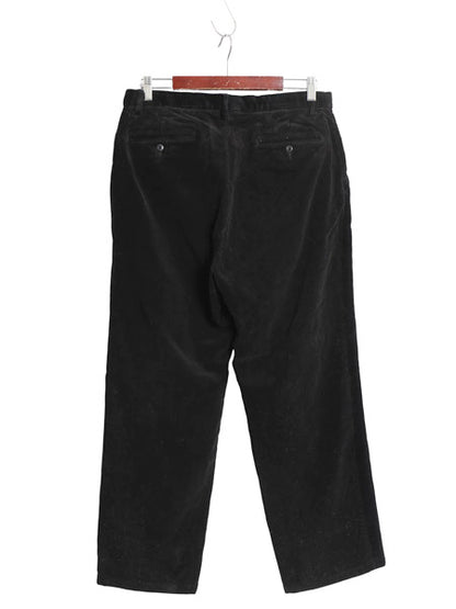 90s ポロ ラルフローレン 太畝 コーデュロイ パンツ 実寸 33 27 / オールド ストレート スラックス ノータック アーミー タイプ コーズ 黒