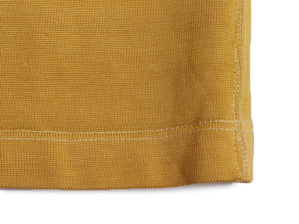 40s 50s ★ レーヨン フットボール Tシャツ メンズ XL 程 ヴィンテージ 長袖 ロンT ヘビーウェイト ナンバリング ツートン 大きいサイズ 黄