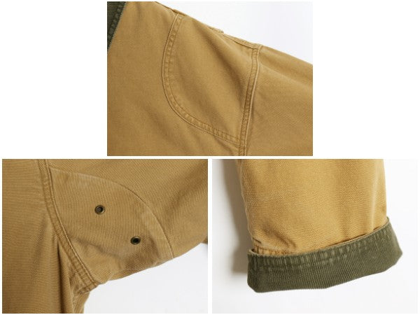 00s エルエルビーン ダック ハンティング ジャケット メンズ XL / オールド アウトドア ハーフコート 脱着 ライナー付き 大きいサイズ 茶