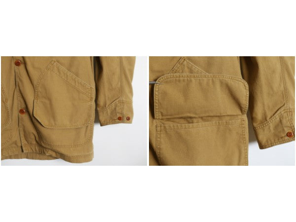 00s エルエルビーン ダック ハンティング ジャケット メンズ XL / オールド アウトドア ハーフコート 脱着 ライナー付き 大きいサイズ 茶