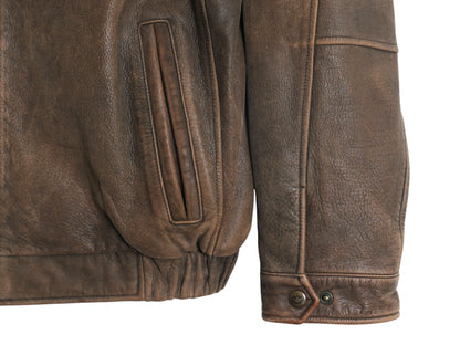 00s ドッカーズ リーバイス 本革 レザー スイングトップ ジャケット メンズ L / オールド 中綿 キルティング 革ジャン ブルゾン ボンバー