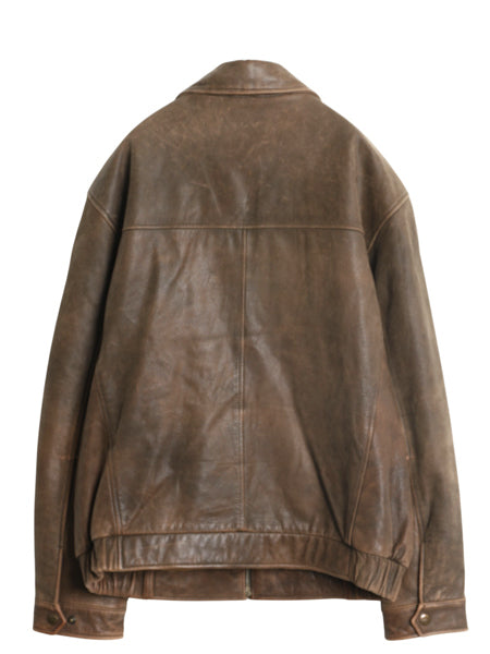 00s ドッカーズ リーバイス 本革 レザー スイングトップ ジャケット メンズ L / オールド 中綿 キルティング 革ジャン ブルゾン ボンバー