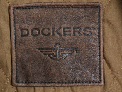 00s ドッカーズ リーバイス 本革 レザー スイングトップ ジャケット メンズ L / オールド 中綿 キルティング 革ジャン ブルゾン ボンバー