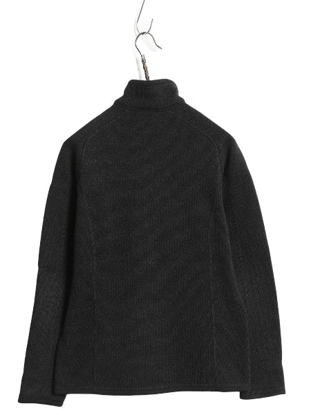 パタゴニア ベターセーター ハーフジップ レディース M 17年製 アウトドア 裏起毛 セーター フリース プルオーバー ジャケット ブルゾン 黒