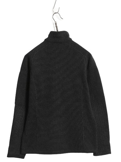 パタゴニア ベターセーター ハーフジップ レディース M 17年製 アウトドア 裏起毛 セーター フリース プルオーバー ジャケット ブルゾン 黒