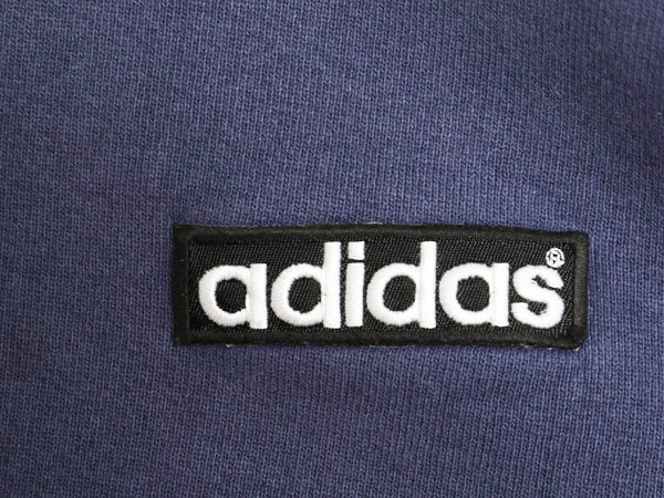 90s USA製 アディダス ワンポイント スウェット メンズ XL オールド トレーナー ヘビーウエイト 裏起毛 クルーネック 大きいサイズ 3ライン