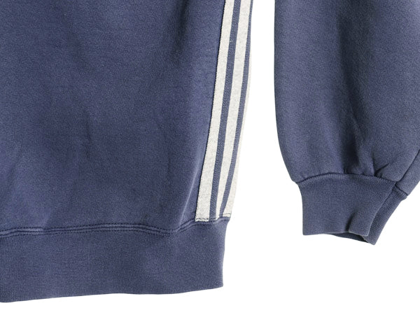 90s USA製 アディダス ワンポイント スウェット メンズ XL オールド トレーナー ヘビーウエイト 裏起毛 クルーネック 大きいサイズ 3ライン