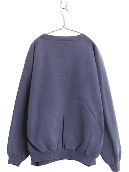 90s USA製 アディダス ワンポイント スウェット メンズ XL オールド トレーナー ヘビーウエイト 裏起毛 クルーネック 大きいサイズ 3ライン