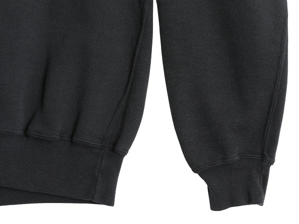 90s USA製 ラッセル 3段 カレッジ フットボール プリント スウェット メンズ XL / オールド トレーナー 裏起毛 前V 大きいサイズ ブラック