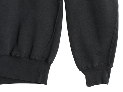 90s USA製 ラッセル 3段 カレッジ フットボール プリント スウェット メンズ XL / オールド トレーナー 裏起毛 前V 大きいサイズ ブラック