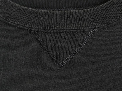 90s USA製 ラッセル 3段 カレッジ フットボール プリント スウェット メンズ XL / オールド トレーナー 裏起毛 前V 大きいサイズ ブラック