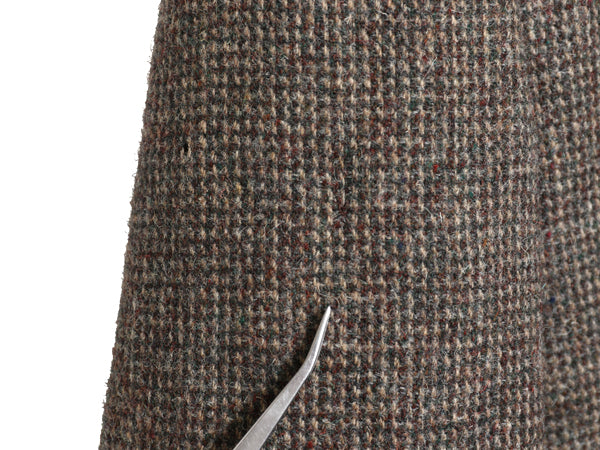 デッドストック 80s USA製 ハリスツイード テーラード ジャケット メンズ L 程/ ヴィンテージ ブレザー ツイード ウール トラッド シンプル