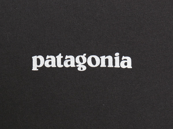 パタゴニア 両面 プリント 半袖 Tシャツ メンズ M / 21年製 アウトドア P6 バックプリント ボックスロゴ カットソー シンプル トップス 黒