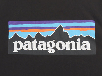 パタゴニア 両面 プリント 半袖 Tシャツ メンズ M / 21年製 アウトドア P6 バックプリント ボックスロゴ カットソー シンプル トップス 黒