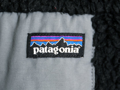 パタゴニア レトロX ジャケット キッズ L 150cm 程/ 22年製 フルジップ パイル フリース ボア ハイネック ジャンパー ツートン ブラック 灰