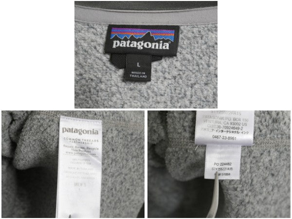 パタゴニア ベターセーター ハーフジップ メンズ L / 古着 15年製 アウトドア フリース セーター 裏起毛 プルオーバー ジャケット ツートン