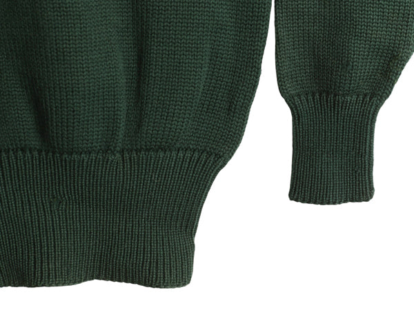 30s ★ ダートマス レタード ニット セーター メンズ M / 古着 ヴィンテージ アワード ヘビーウェイト ウール ローゲージ ボートネック 緑