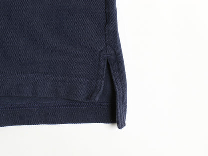ブルックスブラザーズ 鹿の子 半袖 ポロシャツ メンズ S / SLIM FIT ワンポイント ロゴ 刺繍 カットソー コットン ボーダー トリコカラー
