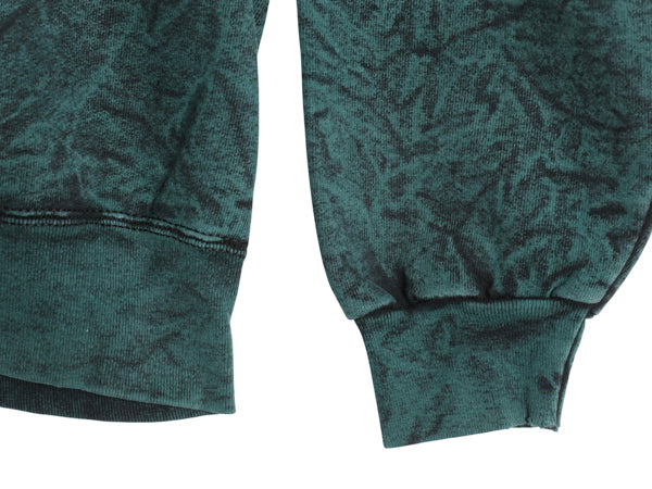 90s USA製 ネイティブ 刺繍 スウェット メンズ L / オールド シンボル グラフィック トレーナー ケミカルウォッシュ ヘビーウェイト 裏起毛