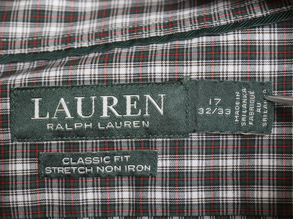 ローレン ラルフローレン チェック 長袖 シャツ メンズ XL ポロ CLASSIC FIT ノーアイロン ストレッチ コットン 大きいサイズ マルチカラー