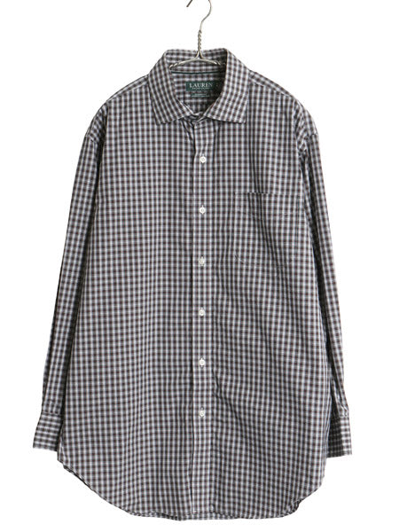 ローレン ラルフローレン チェック 長袖 シャツ メンズ XL ポロ CLASSIC FIT ノーアイロン ストレッチ コットン 大きいサイズ マルチカラー
