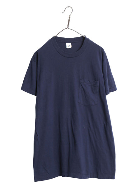80s USA製 フルーツオブザルーム ポケット付き 無地 半袖 Tシャツ メンズ XL / ヴィンテージ ポケT 耳付き シングルステッチ 大きいサイズ 