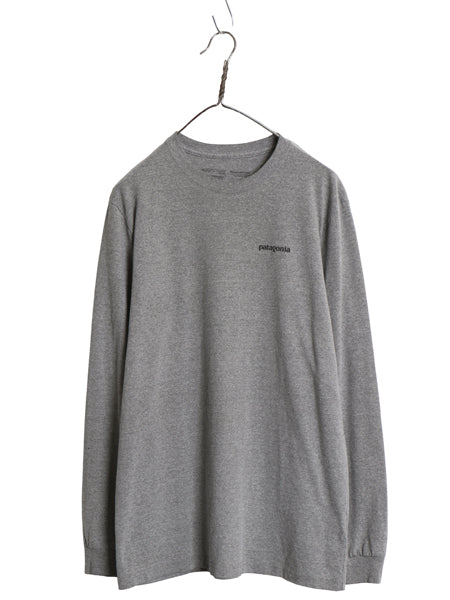 パタゴニア 両面 プリント 長袖 Tシャツ メンズ M 18年製 アウトドア ロンT ロングスリーブ フライング フィッシュ グラフィック イラスト