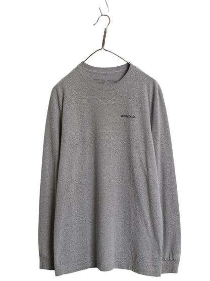 パタゴニア 両面 プリント 長袖 Tシャツ メンズ M 18年製 アウトドア ロンT ロングスリーブ フライング フィッシュ グラフィック イラスト