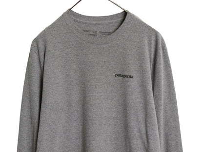 パタゴニア 両面 プリント 長袖 Tシャツ メンズ M 18年製 アウトドア ロンT ロングスリーブ フライング フィッシュ グラフィック イラスト