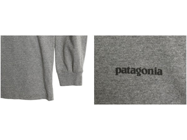 パタゴニア 両面 プリント 長袖 Tシャツ メンズ M 18年製 アウトドア ロンT ロングスリーブ フライング フィッシュ グラフィック イラスト