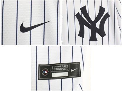 ヤンキース ベースボール シャツ メンズ L / MLB オフィシャル ナイキ スウッシュ 大リーグ ユニフォーム ゲームシャツ 半袖シャツ 重ね着