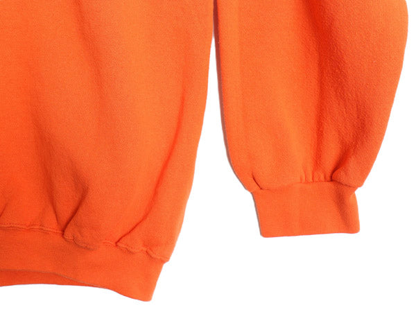 90s USA製 タルテックス 無地 スウェット メンズ レディース XXL / オールド トレーナー 裏起毛 ブランク ソリッド オレンジ 大きいサイズ