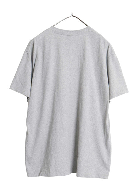 00s USA製 オールド ギャップ プリント 半袖 Tシャツ メンズ レディース M クルーネック ヘビーウェイト カットソー コットン 星条旗 灰