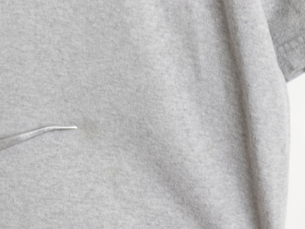 00s USA製 オールド ギャップ プリント 半袖 Tシャツ メンズ レディース M クルーネック ヘビーウェイト カットソー コットン 星条旗 灰