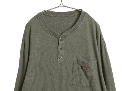 パタゴニア ヘンリーネック ポケット付き 長袖 Tシャツ メンズ XL 20年製 アウトドア ロンT ポケT カットソー ロングスリーブ 大きいサイズ