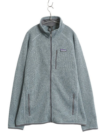 パタゴニア ベターセーター ジャケット メンズ XL 18年製 フリース セーター フルジップ ブルゾン ハイネック アウトドア 大きいサイズ 青