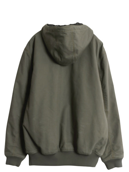 US企画 カーハート クイック ダック アクティブ ジャケット メンズ M フード パーカー 中綿 ナイロン キルティング ライナー フルジップ 緑