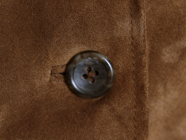 00s バナナリパブリック 本革 スウェード レザー テーラード ジャケット レディース S 程/ オールド 革ジャン ブレザー ブルゾン きれいめ