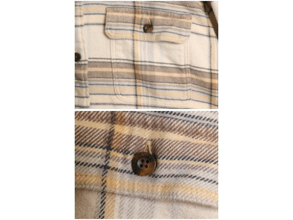 パタゴニア ロングスリーブ フィヨルド フランネル シャツ レディース L 20年製 チェック オーガニック コットン ネルシャツ マルチカラー